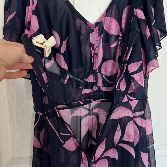 Sheer Jody T of California Vintage Floral Dress - Picture 6 of 8